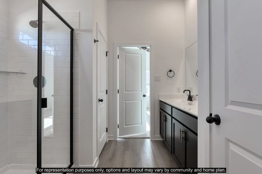 Furnished interior view inside a new home in The Wilder, Adkins (Image 10).