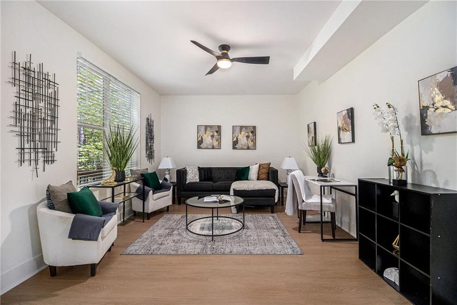 Furnished interior view inside a new home in , Atlanta (Image 19).