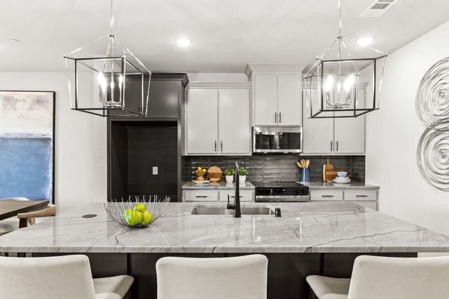 Furnished interior view inside a new home in Wildridge, Oak Point (Image 12).
