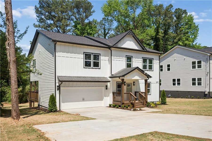 Front exterior of a new home in , Decatur, GA, highlighting curb appeal (Image 19).