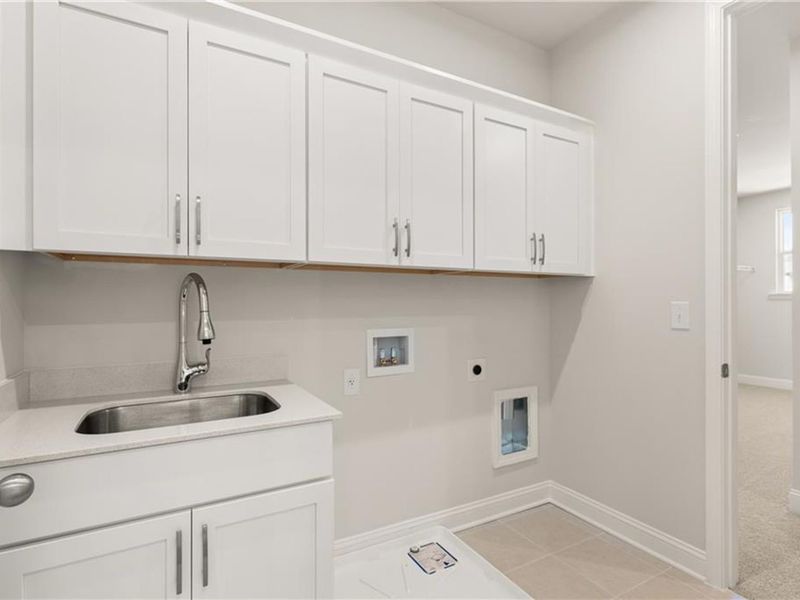 Furnished interior view inside a new home in Melody Lakeside Estates, Buford (Image 11).