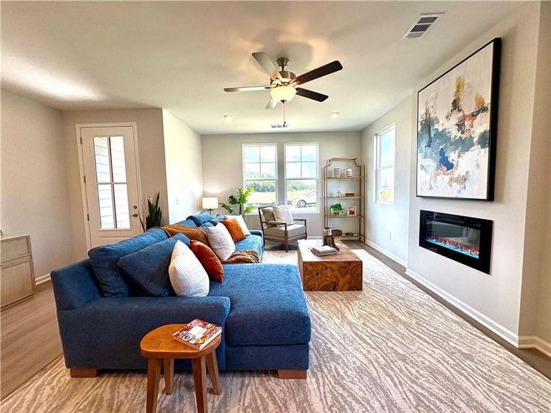 Furnished interior view inside a new home in Stegall Village, Cartersville (Image 17).