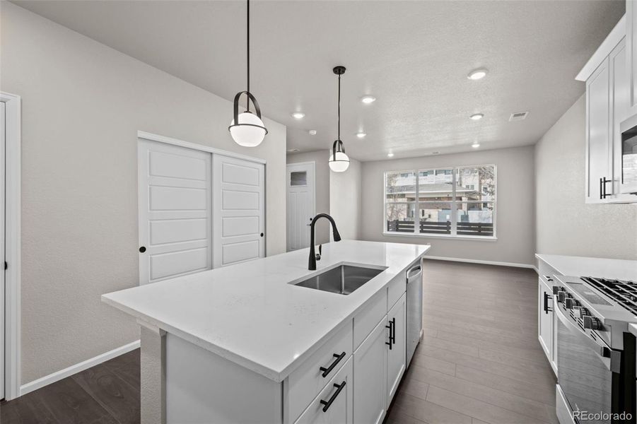 Furnished interior view inside a new home in Ralston Creek, Arvada (Image 5).