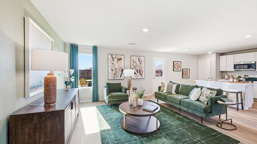 Furnished interior view inside a new home in Sunnycreek, Crowley (Image 14).