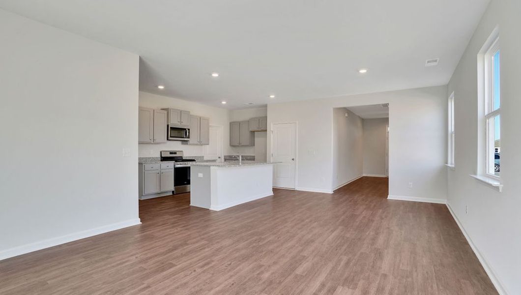 Representative unfurnished interior of a home built from the ROBIE by D.R. Horton in The Pines at Blake Farm, Wilmington (Image 14).