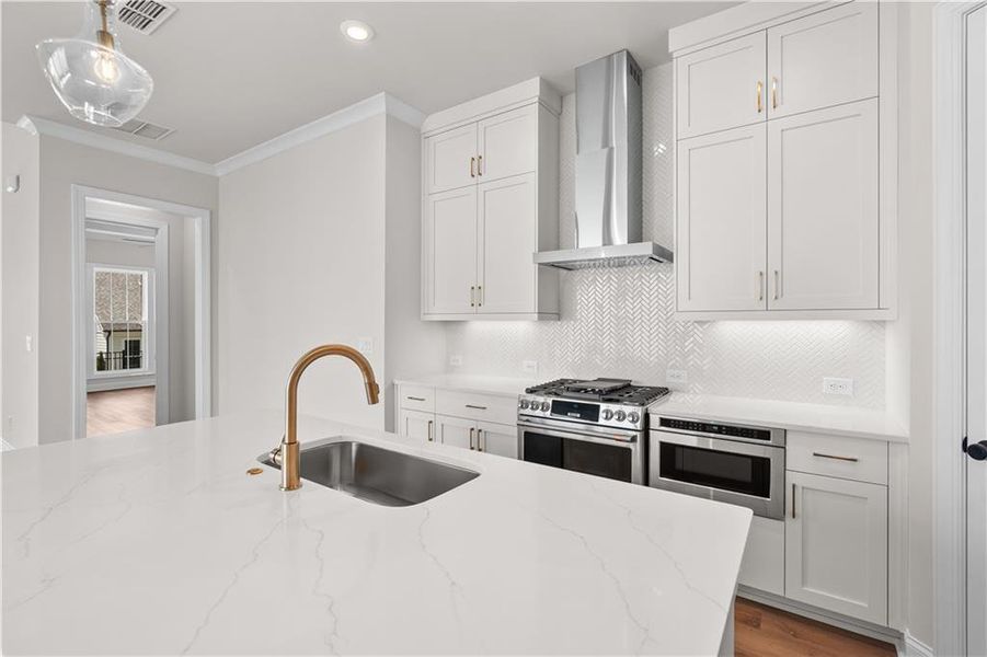 Furnished interior view inside a new home in Promenade at Sawnee Village, Cumming (Image 15).