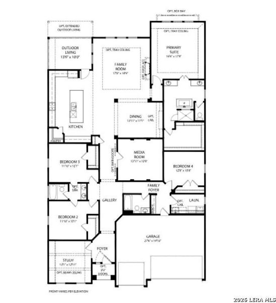 2D floor plan layout of this home in Legacy at Lake Dunlap, New Braunfels, TX (Image 5). 2D floor plan layout of this home in Legacy at Lake Dunlap, New Braunfels, TX (Image 5).