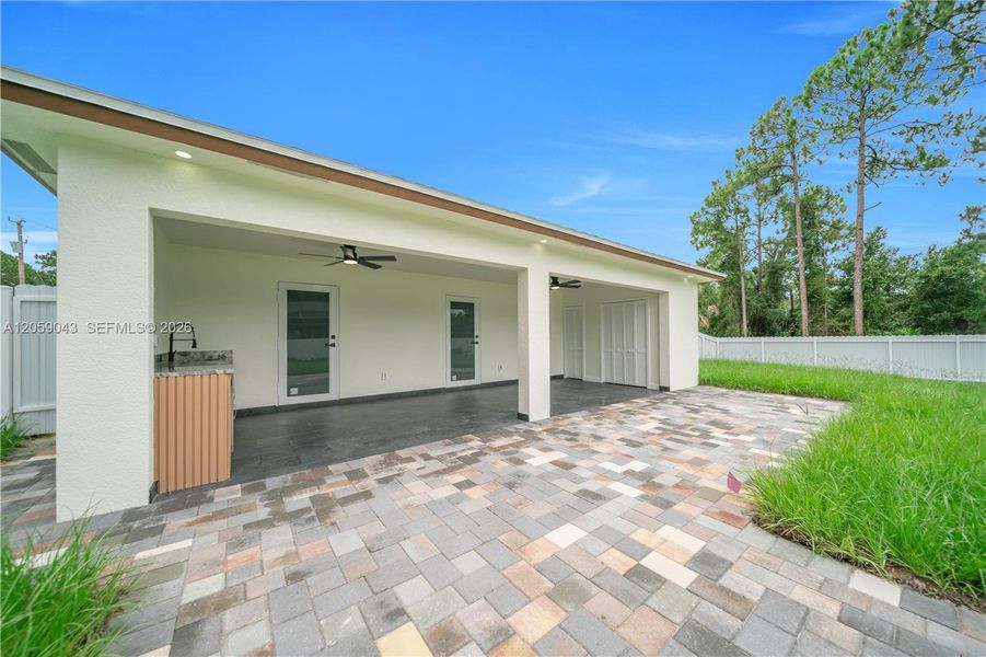 Exterior details and patio area of a home in , Lehigh Acres (Image 12). Exterior details and patio area of a home in , Lehigh Acres (Image 12).