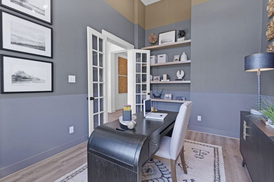 Representative furnished interior of a home built from the Alamo Hunters Crossing 60s by Brohn Homes in Hunters Crossing, Sealy (Image 14).