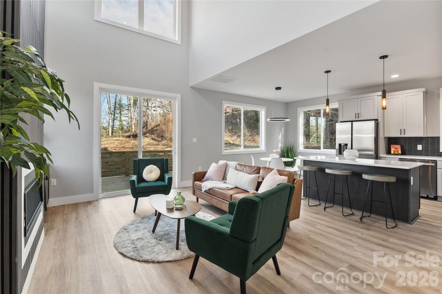 Living Room + Kitchen