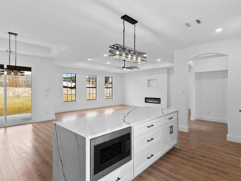 Furnished interior view inside a new home in , Granbury (Image 6). Furnished interior view inside a new home in , Granbury (Image 6).