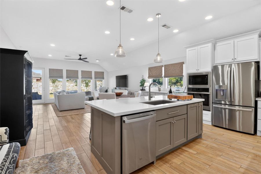 Furnished interior view inside a new home in Wolf Ranch, Georgetown (Image 5).