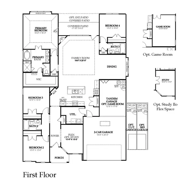 2D floor plan layout of this home in River Ranch, Van, TX (Image 5).