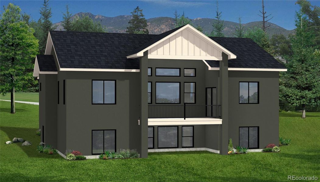 Front exterior of a new home in , Colorado Springs, CO, highlighting curb appeal (Image 1). Front exterior of a new home in , Colorado Springs, CO, highlighting curb appeal (Image 1).