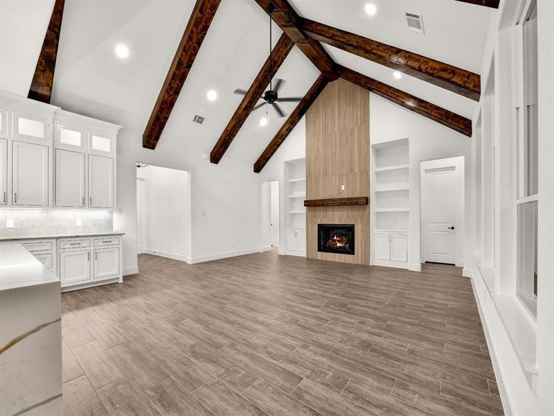 Furnished interior view inside a new home in , Weatherford (Image 35).