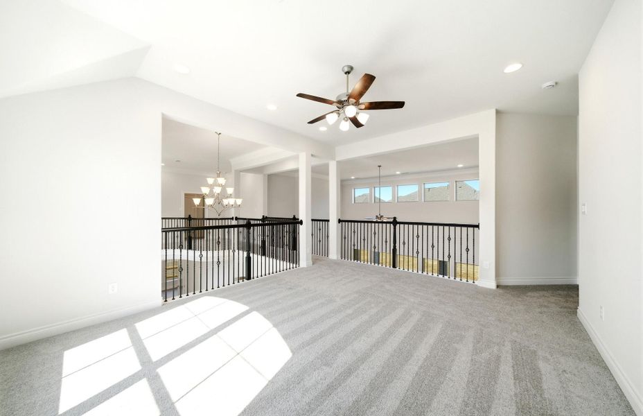 Spacious, unfurnished interior of a new home in Artavia 70′, Conroe (Image 37).