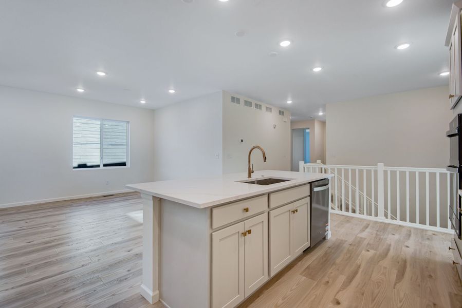 Representative furnished interior of a home built from the 3510 by Tri Pointe Homes in Sterling Ranch, Littleton (Image 3).