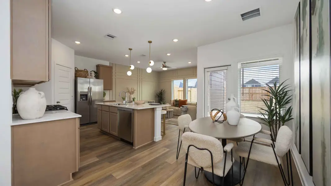 Furnished interior view inside a new home in Grand West, Houston (Image 2).