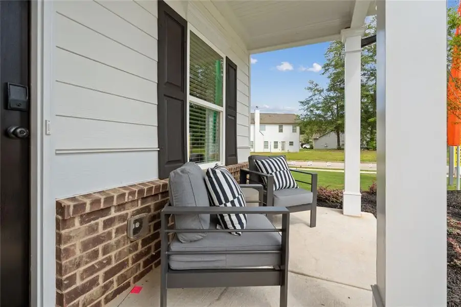 Exterior details and patio area of a home in Allen Manor, Hoschton (Image 3).