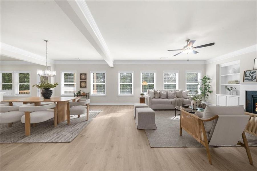 Furnished interior view inside a new home in River Rock, Ball Ground (Image 47).