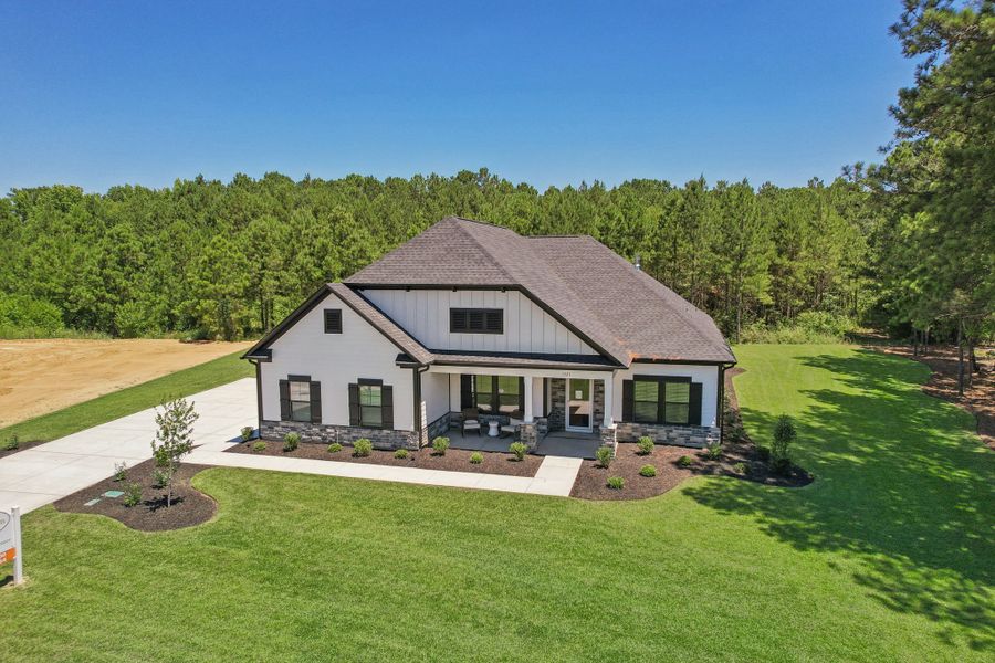Representative exterior photo of a completed home built from the Madeline II by Great Southern Homes in The Cove, Sumter, SC (Image 23).