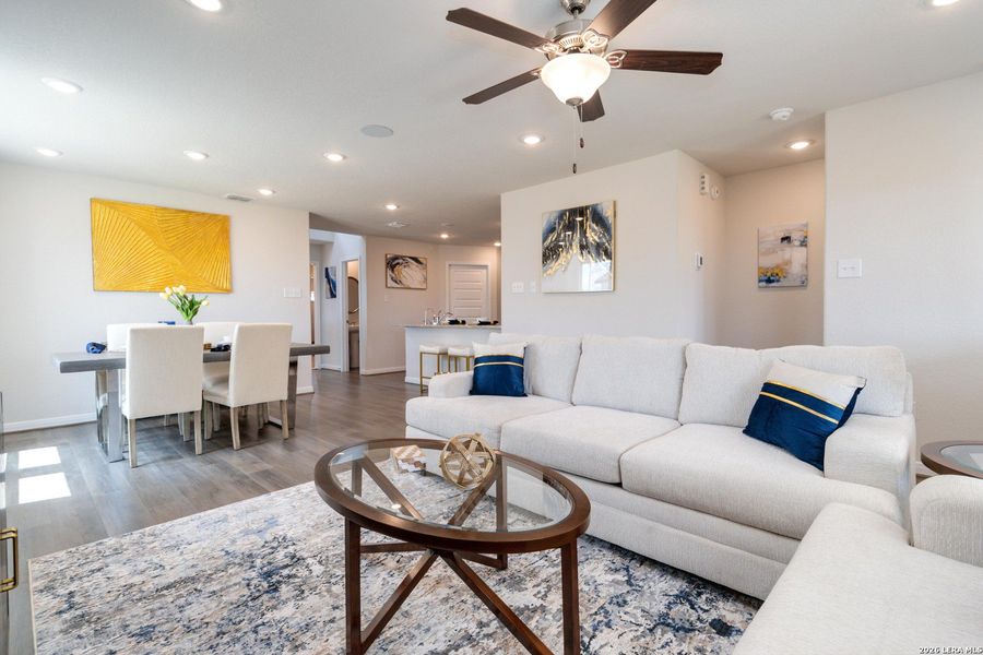 Furnished interior view inside a new home in Applewhite Meadows, San Antonio (Image 14). Furnished interior view inside a new home in Applewhite Meadows, San Antonio (Image 14).