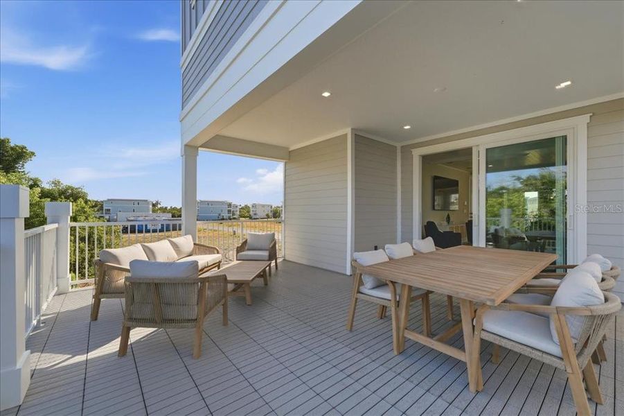 Exterior details and patio area of a home in Hunters Point, Cortez (Image 29). Exterior details and patio area of a home in Hunters Point, Cortez (Image 29).