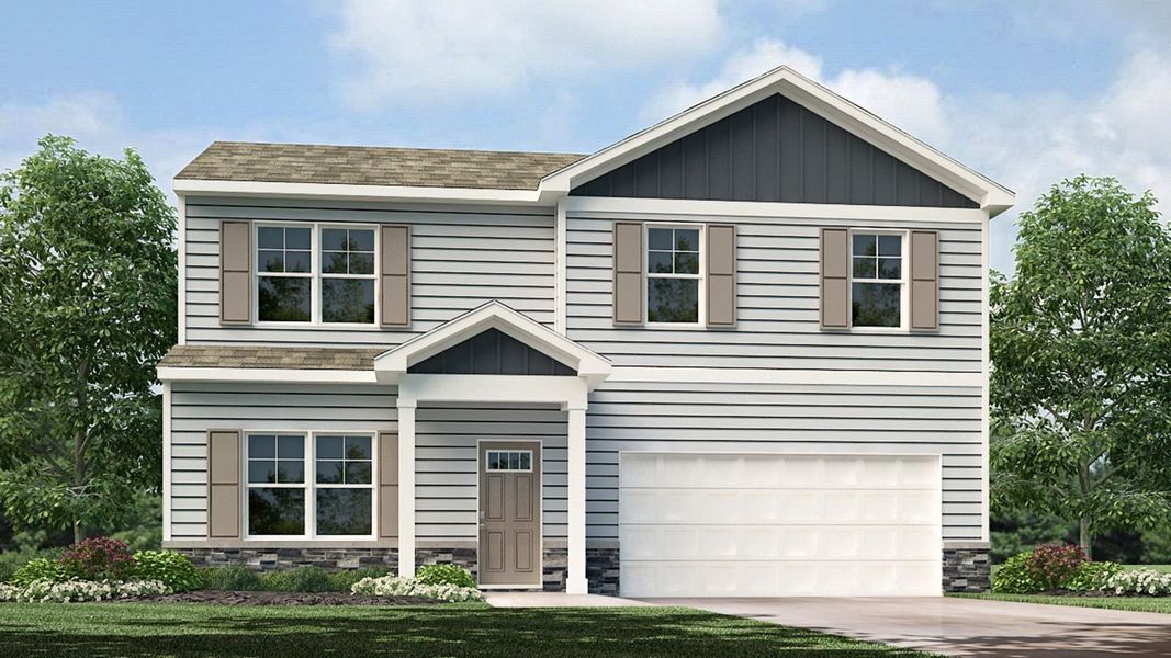 Representative exterior photo of a completed home built from the Glendale-Basement by D.R. Horton in Belhaven, Knoxville, TN (Image 22).