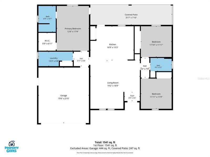 2D floor plan layout of this home in , Port Charlotte, FL (Image 5).