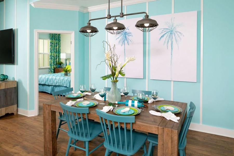 Representative furnished interior of a home built from the Bamboo by Minto Communities in Latitude Margaritaville Hilton Head, Hardeeville (Image 6). Representative furnished interior of a home built from the Bamboo by Minto Communities in Latitude Margaritaville Hilton Head, Hardeeville (Image 6).