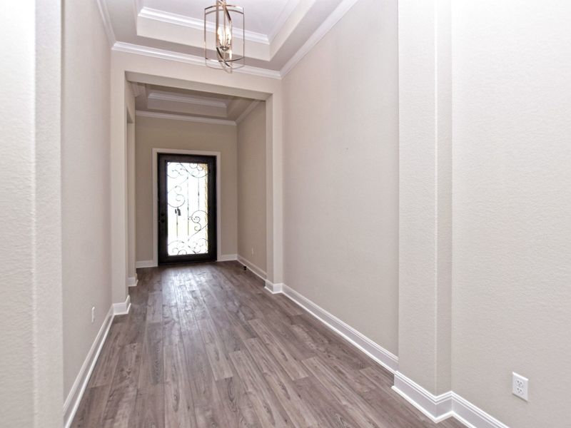 Representative unfurnished interior of a home built from the Siena III by Giddens Homes in Clearwater Ranch, Liberty Hill (Image 207).