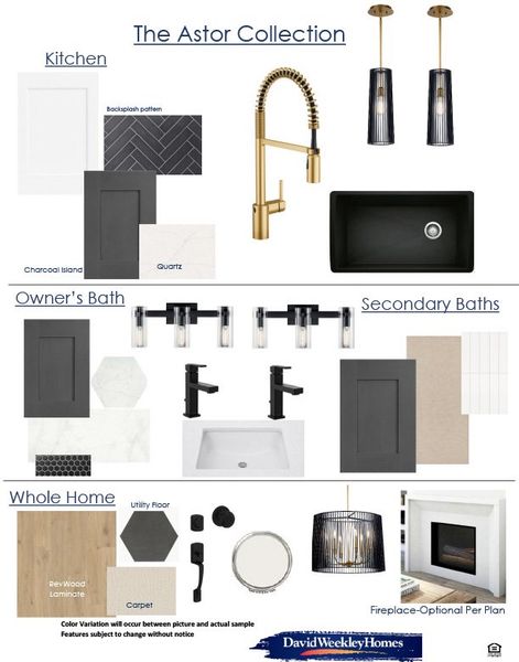 Sample of building materials used in homes in Ridgeline, McKinney (Image 13).