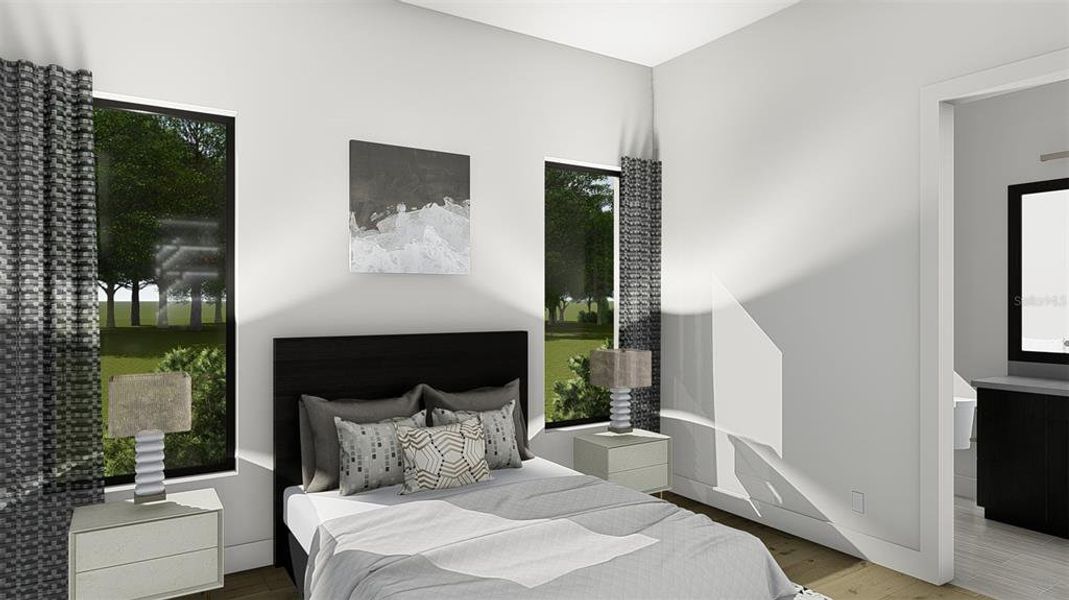 Furnished interior view inside a new home in , Fort Myers (Image 61).