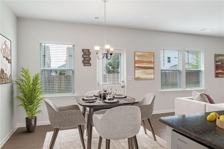 Furnished interior view inside a new home in , McDonough (Image 11).