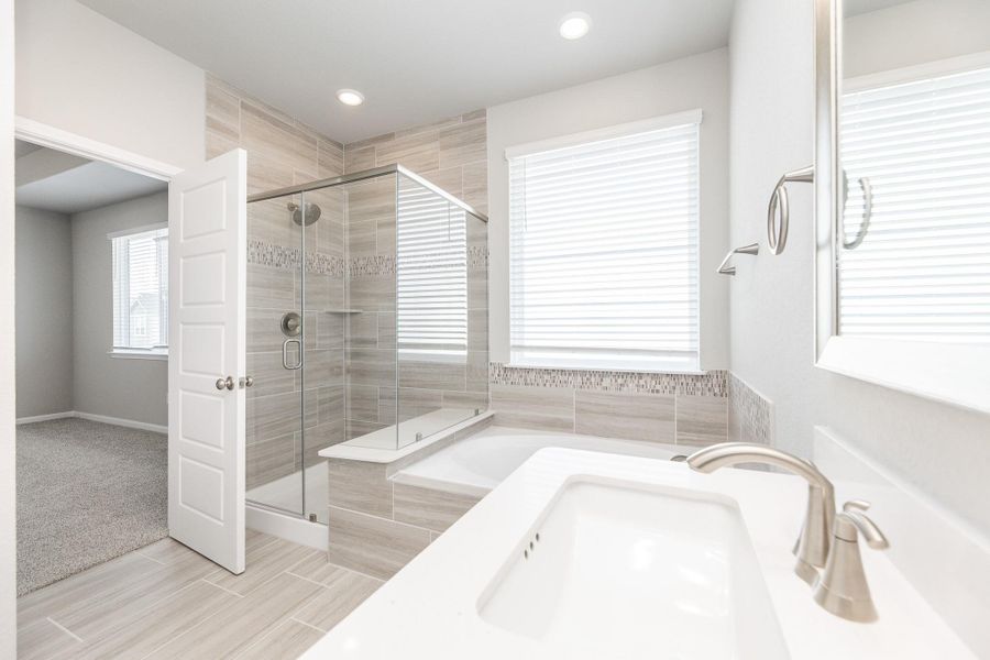 Furnished interior view inside a new home in Dunvale Village - Patio Home Collection, Houston (Image 6).