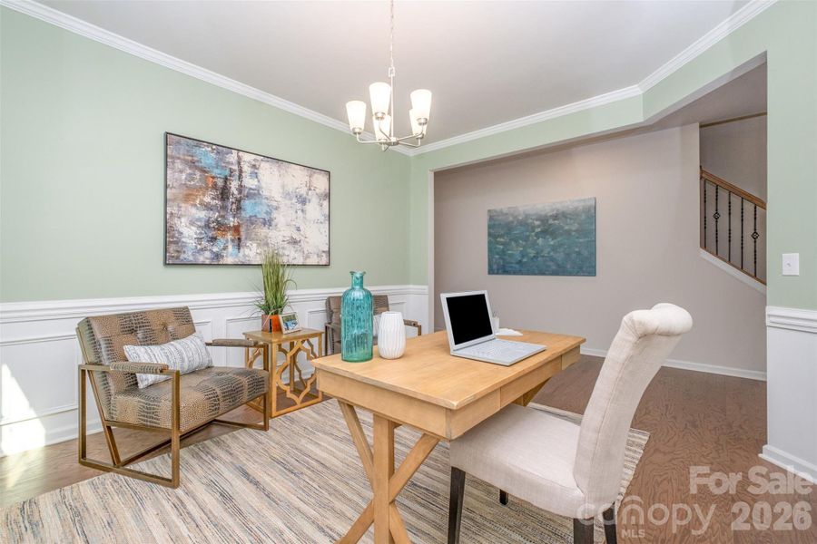 Furnished interior view inside a new home in , Charlotte (Image 37).