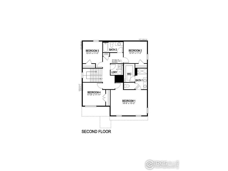 2D floor plan layout of this home in Hansen Farm, Fort Collins, CO (Image 3). 2D floor plan layout of this home in Hansen Farm, Fort Collins, CO (Image 3).
