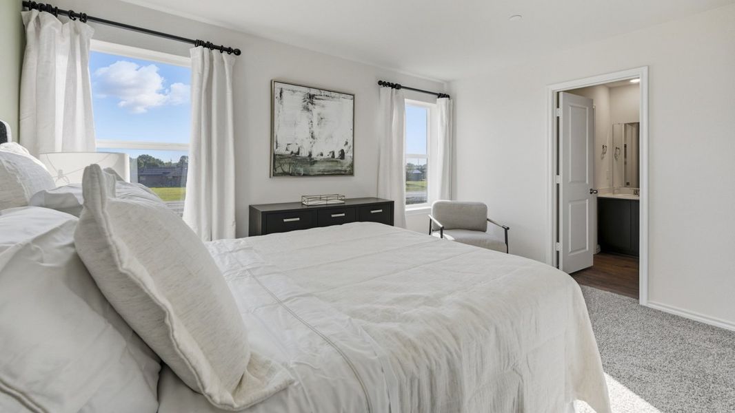 Representative furnished interior of a home built from the Justice by D.R. Horton in Arbor Trails South, Princeton (Image 19).