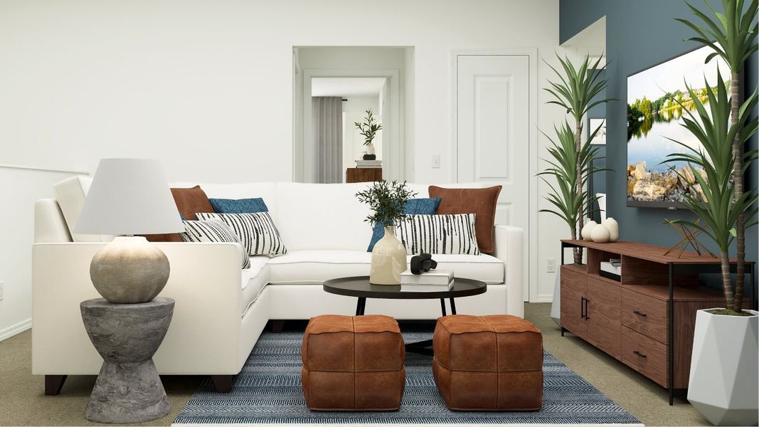 Representative furnished interior of a home built from the Windyhill by Lennar in The Colony: Ridgepointe and Claremont Collections, Bastrop (Image 15).