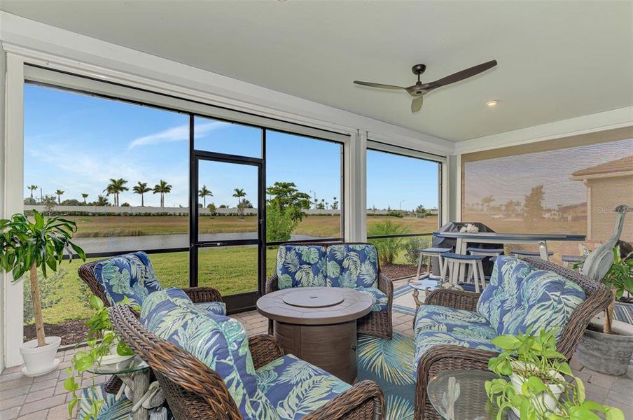Exterior details and patio area of a home in Brightmore at Wellen Park, Venice (Image 4). Exterior details and patio area of a home in Brightmore at Wellen Park, Venice (Image 4).