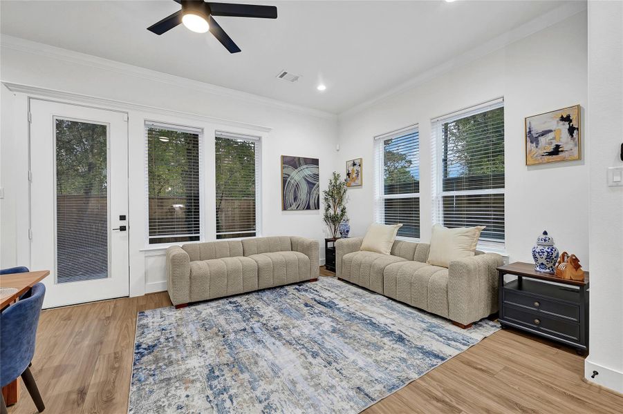 Furnished interior view inside a new home in , Houston (Image 8).