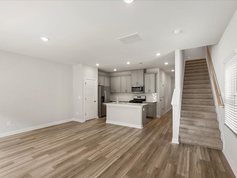 Furnished interior view inside a new home in Avalon Townes, Lyman (Image 4).