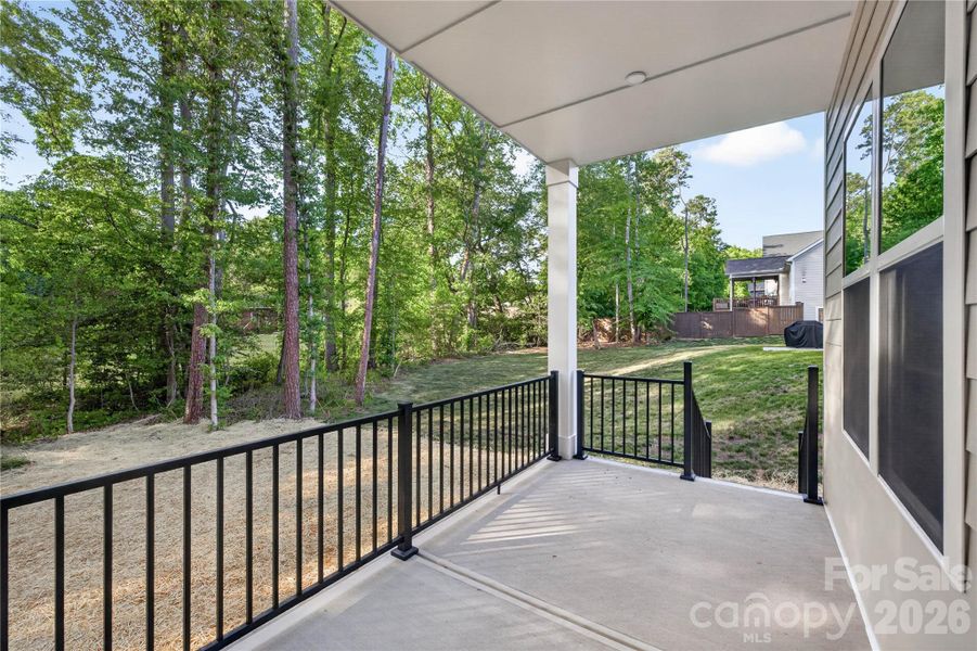 Exterior details and patio area of a home in , Hickory (Image 3).