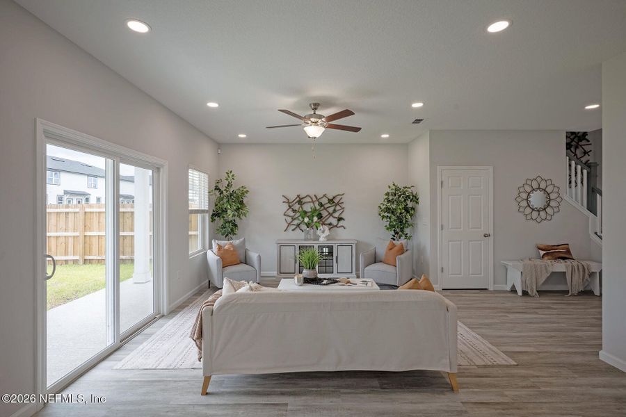 Furnished interior view inside a new home in , Jacksonville (Image 7). Furnished interior view inside a new home in , Jacksonville (Image 7).