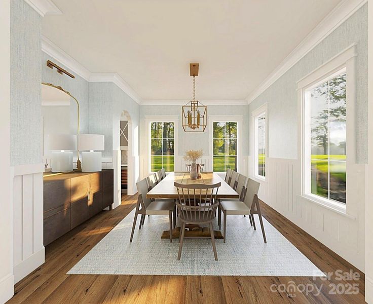 Dining Room - Artist Rendering of Proposed Home