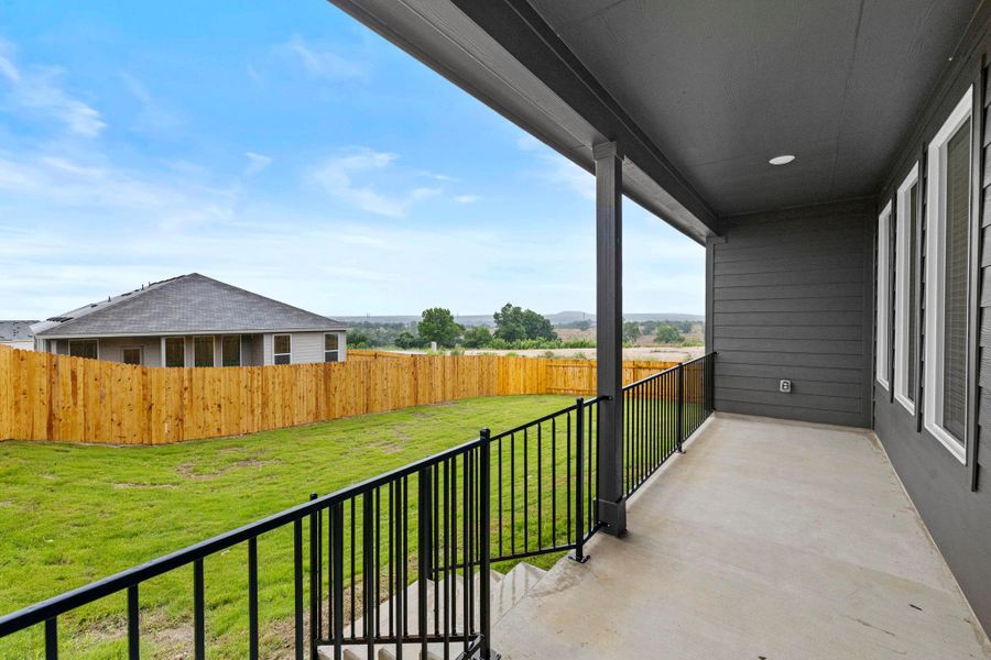 Exterior details and patio area of a home in Clayton Ranch, Copperas Cove (Image 18).