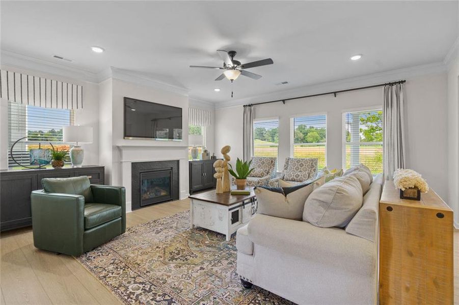 Furnished interior view inside a new home in Summerfield Place, Carrollton (Image 25). Furnished interior view inside a new home in Summerfield Place, Carrollton (Image 25).