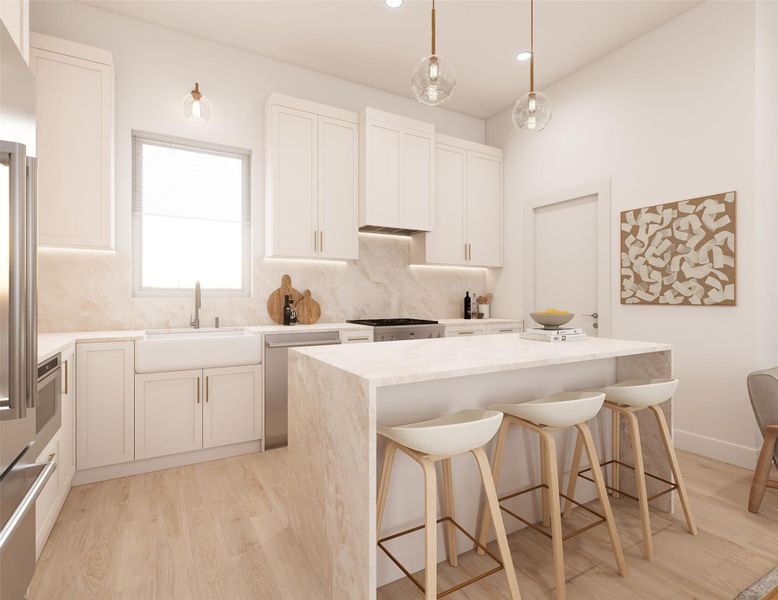 Furnished interior view inside a new home in , Houston (Image 20).