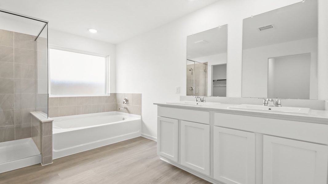 Furnished interior view inside a new home in Harrington Trails at The Canopies, Splendora (Image 6).