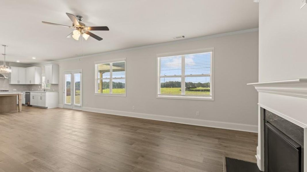 Spacious, unfurnished interior of a new home in Hamptons at Riverwood East, Dallas (Image 24).